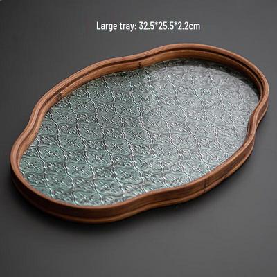 Zhinianhua Begonien Glas Teetablett