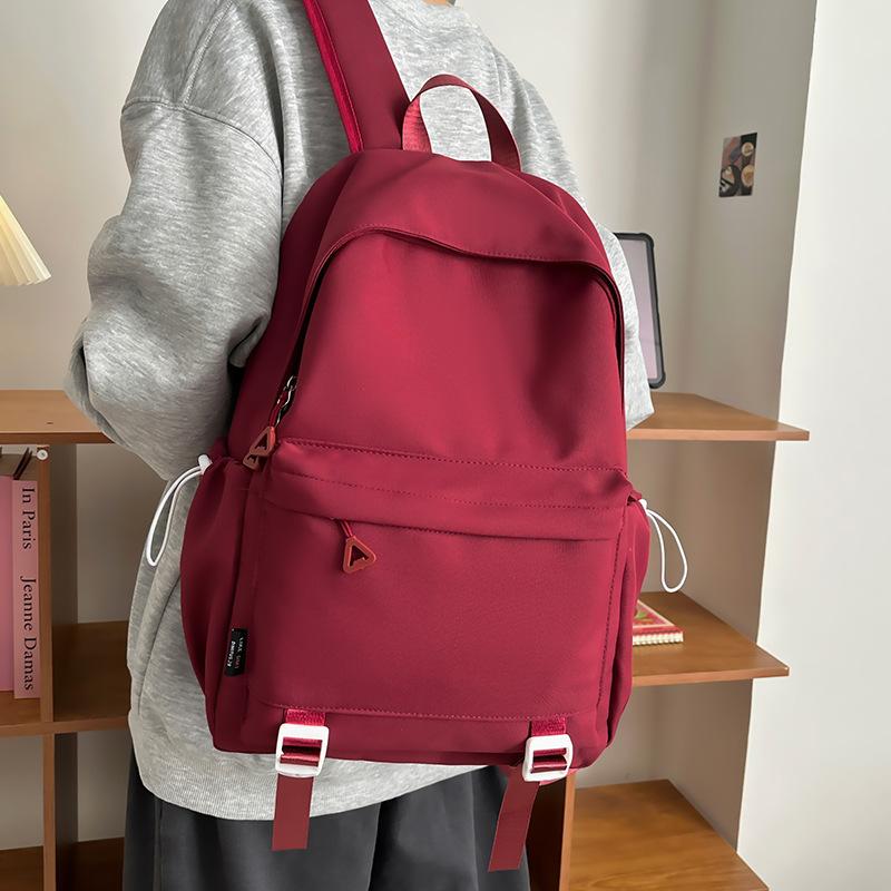 Simple Casual Backpack New Versatile Junior High School Student Schoolbag Travel Backpack