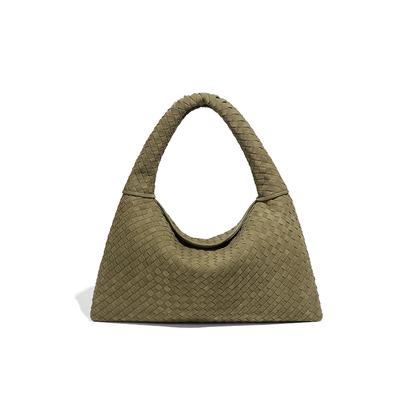 Matte Woven Women's Bag, Versatile Texture, Single-shoulder Underarm Bag, Large-capacity Commuting Tote Bag