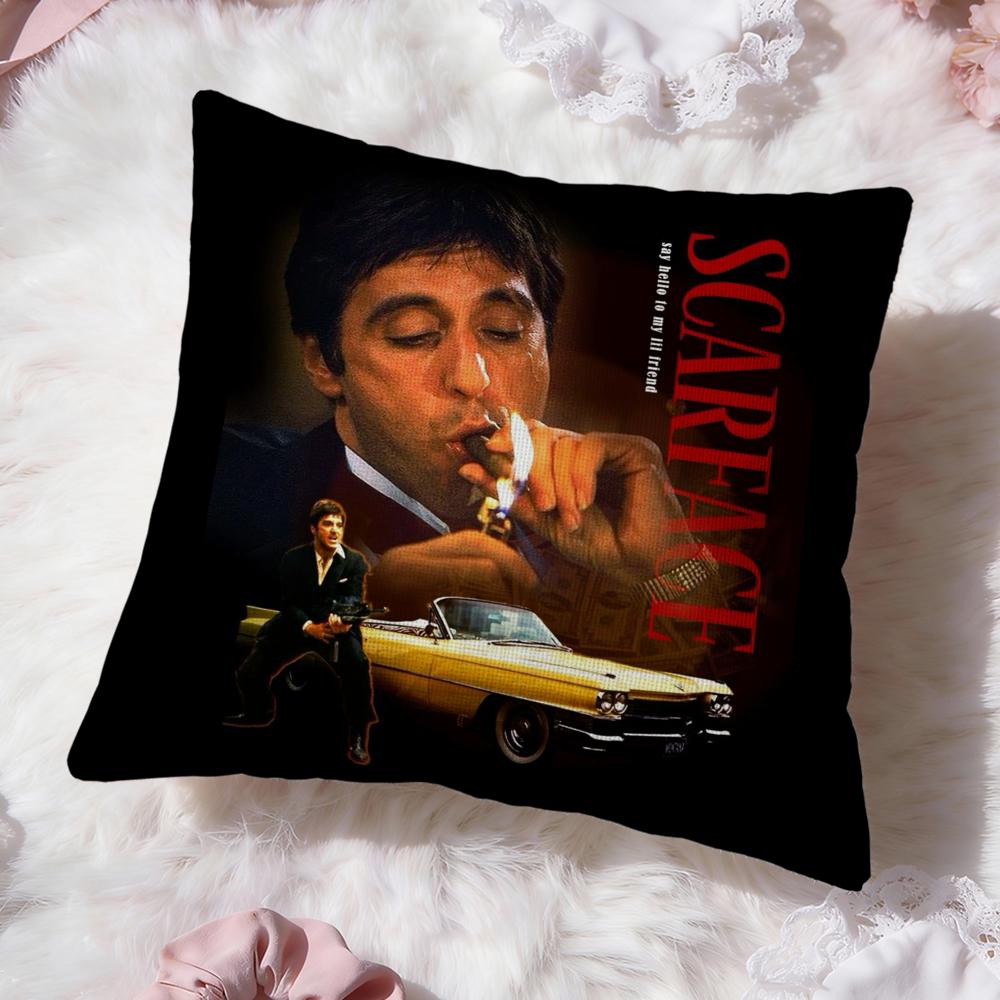 

Movie S-ScarfaceS Cushion Cover Premium Comfort Reversible Pillow Cove -Two in One Design for Any Room & Car Interior 30cmx30cm
