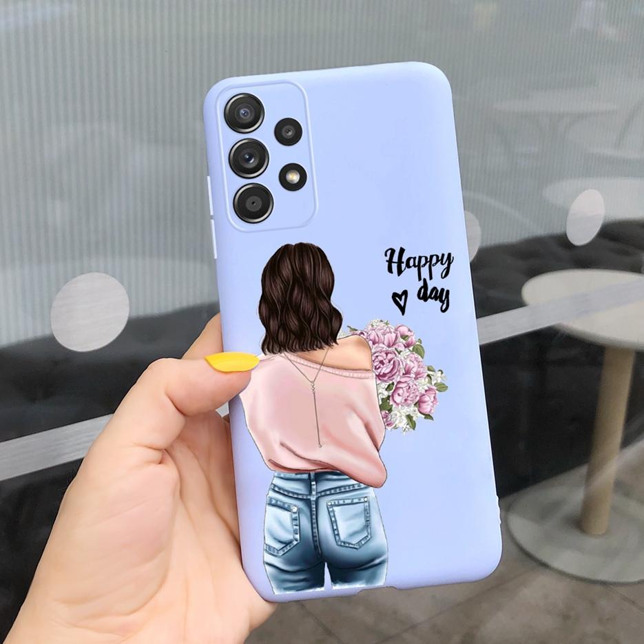 For Samsung Galaxy A13 A33 A53 A73 5G Case New Fashion Girls Soft Slim TPU Phone Case For Samsung A13 A 33 53 73 Back Cover Bags
