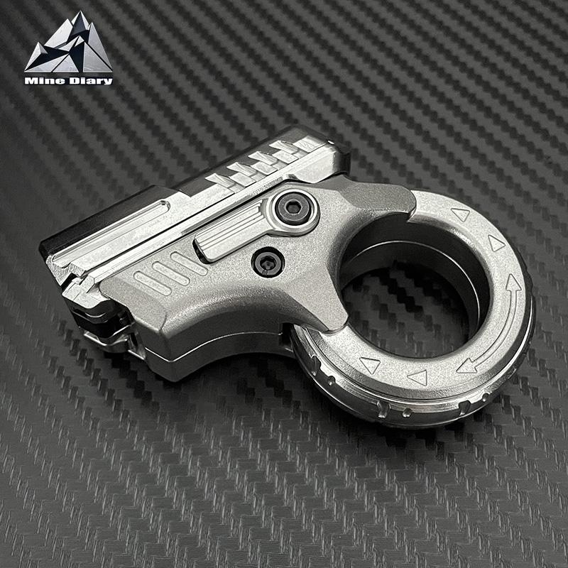 Azu Edc Acier Inoxydable Poussoir Glissière Spinner Fidget Jouets Multi-Jeux Fidget Jouets Anxiété Soulagement du Stress Cliquet Jouet de Décompression Cadeau