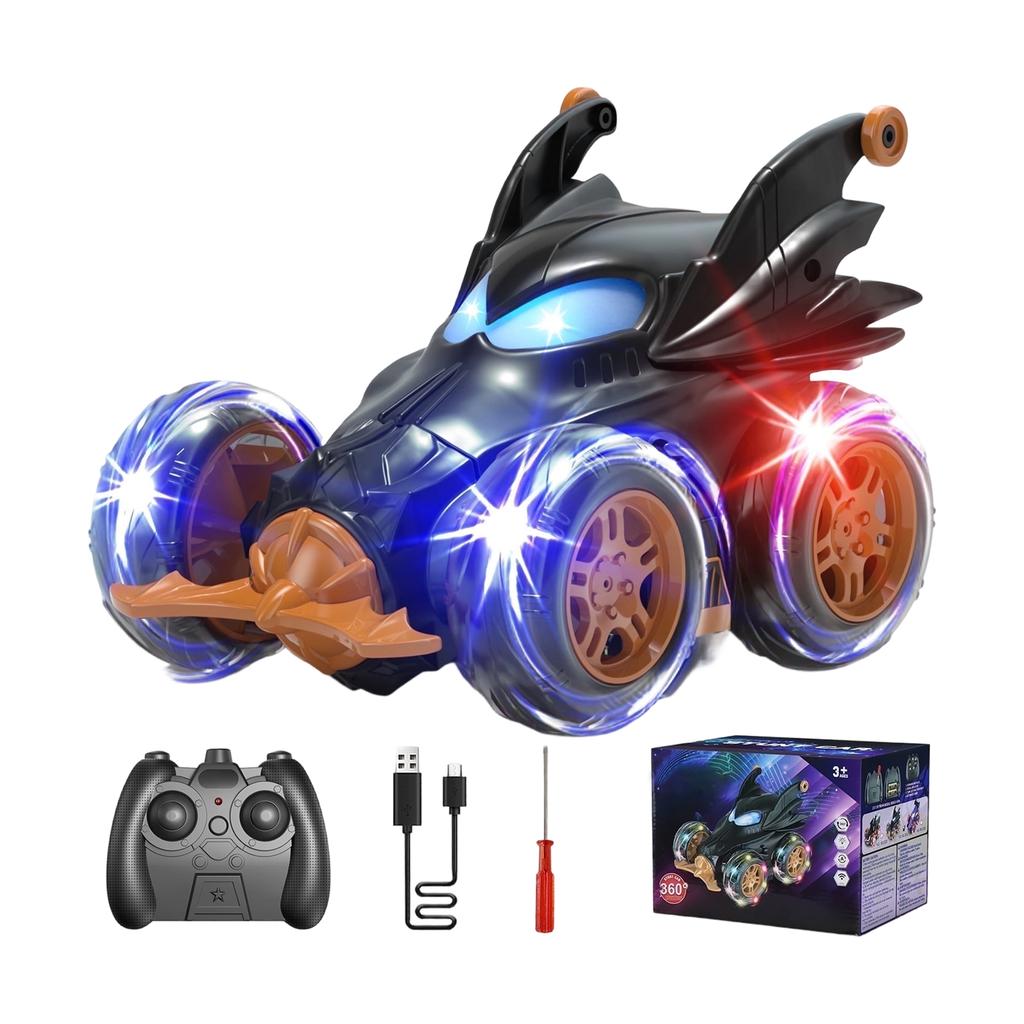 Remote Control Car Toys For Girl - 360° Rotating RC Stunt Cars 4 Remote Cars For Kids, 2.4GHz Toy Car With LED Lights,