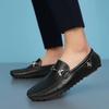 2024 Men  Leather Loafers Men Casual Shoes Moccasins Slip On  Men  Male Driving Shoes Foot Covering Boats Shoes