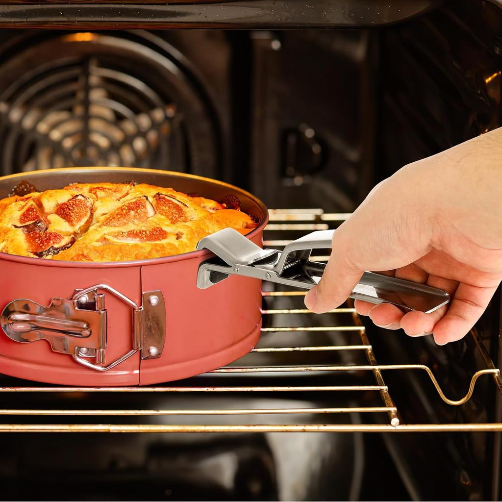 Stainless Steel Bowl Clip Bowl Gripper Tongs Hot Plate Gripper Anti-scald Bowl Holder Clip Kitchen Cooking Tongs