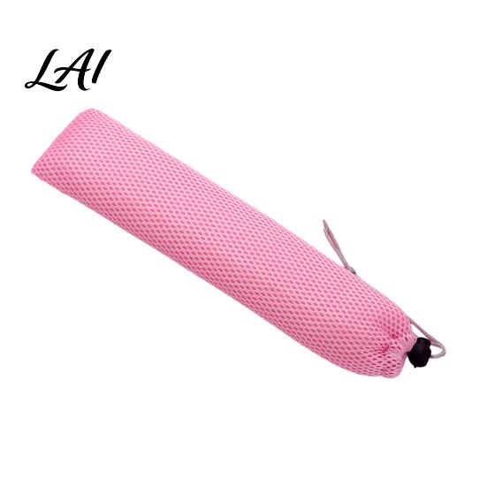 Reusable Straw Carrying Case Mesh Cutlery Drawstring Bag for Straws And Chopsticks Portable Breathable Polyester Lightweight Sleeve Camping