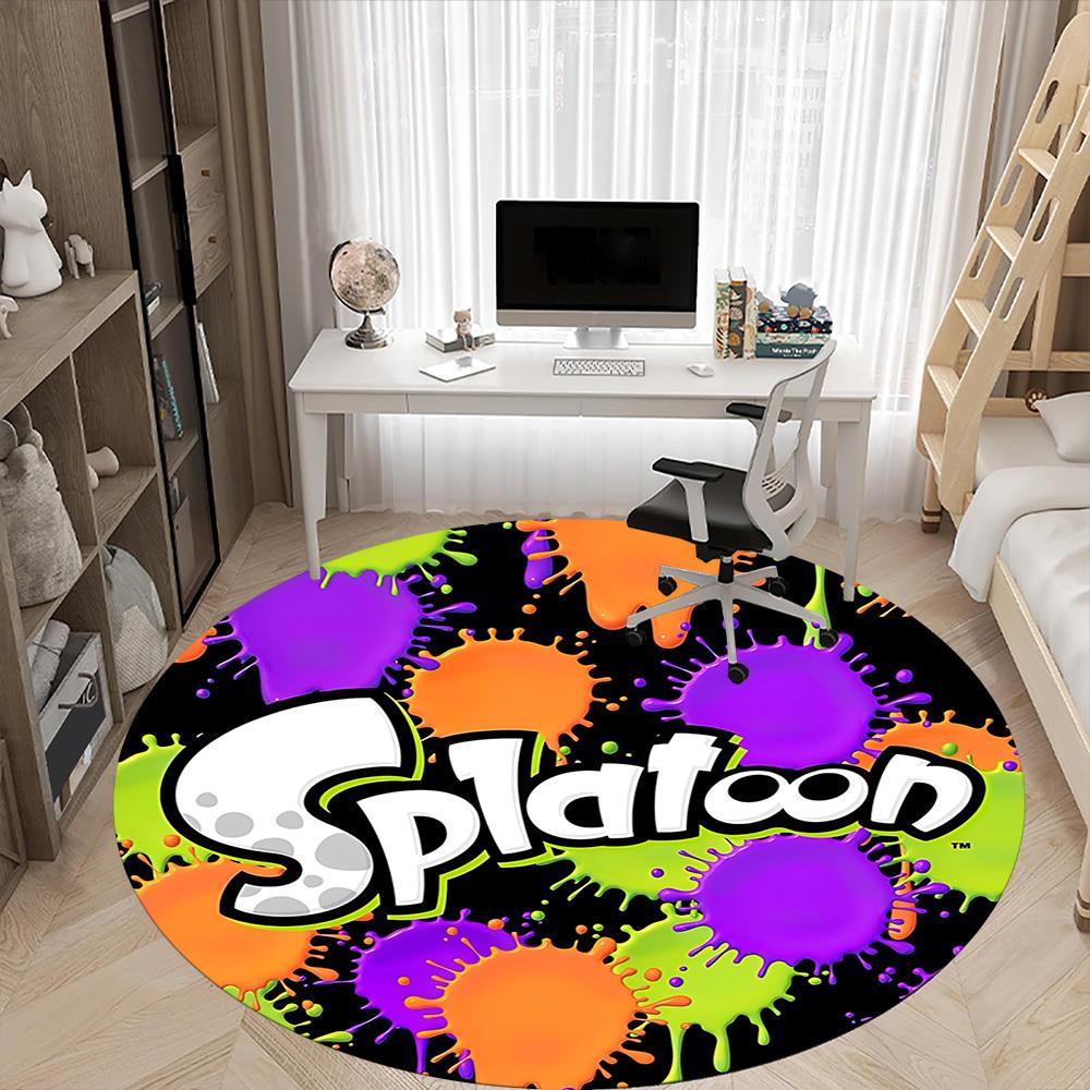 1pc Splatoon? Office Round Area Rug, Under Office Chairs Bedroom Living Room Home Decor, Room Deco, Available In Various Sizes237