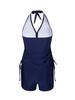 Two-piece Slim-fit Suspender Briefs Swimsuit