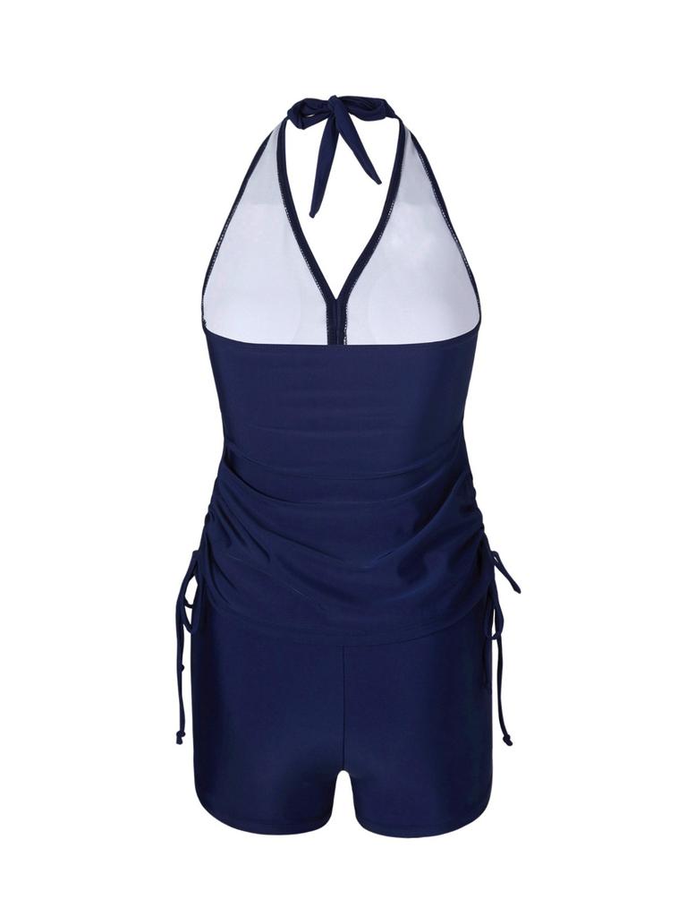 Two-piece Slim-fit Suspender Briefs Swimsuit