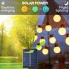 10M Outdoor Solar G40 Bulb LED String Lights Waterproof Solar Lights Decor For Courtyards Pavilions Gardens Streets Holidays