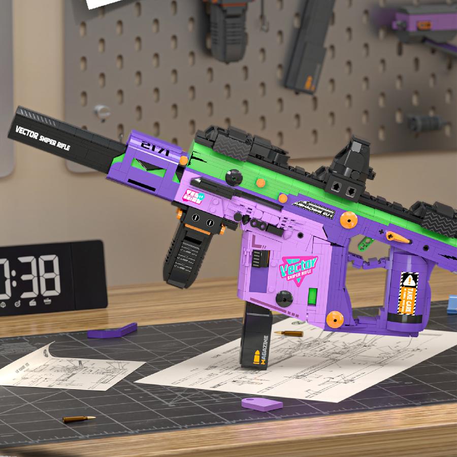 Non-Toxic Cool Toy Guns Building Blocks Models Gun Military Weapon Simulated Shooting Plastic Mini Bricks Assembly Toys Children Gifts