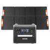 VEVOR Portable Power Station, 2400W Portable Solar Generator with 2PCS * 200W Foldable Solar Panels