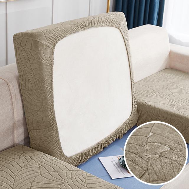 Waterproof Sofa Seat Cushion Cover Stretch Jacquard Sofa Cover Furniture Protector For Pets Kids Removable L Shape Couch Covers