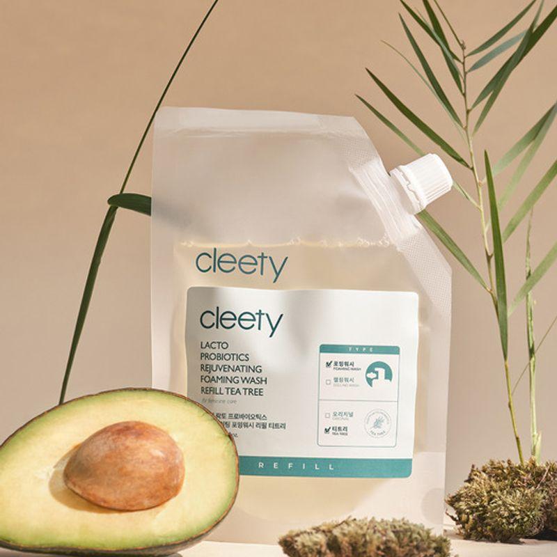 Cleety Lacto Probiotics Rejuvenating Foaming Wash Tea Tree Feminine Cleanser 180ml Refill Foaming Wash 180ml Refill Tea Tree Scent