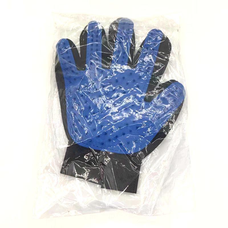 

Силиконовые перчатки для груминга кошек и собак с расческой для удаления шерсти – Инструмент для массажа и купания питомцев Single