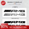 New 80% 3D Aluminum Stickers Trunk Car Logo Decoration Label For Mercedes Benz AMG W204 W205 W203 W211 W212 W213 W201 W210 W124