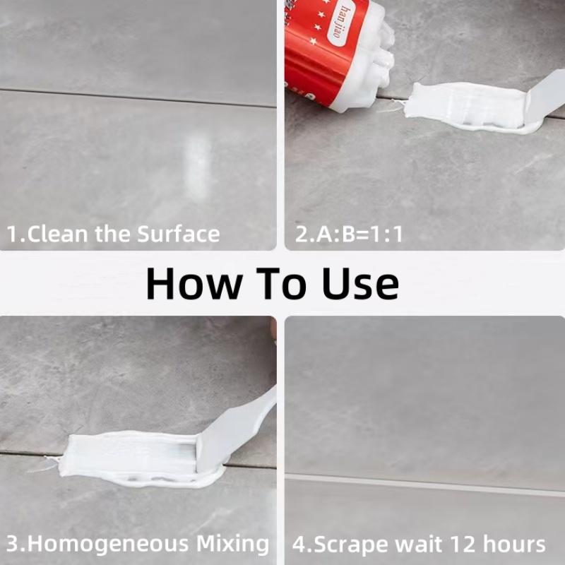 AB Glue Tile Repair Strong Glue Ceramic Waterproof Sealant For Toilet Washstand Bathtub Repair Paste Potsherd Binder