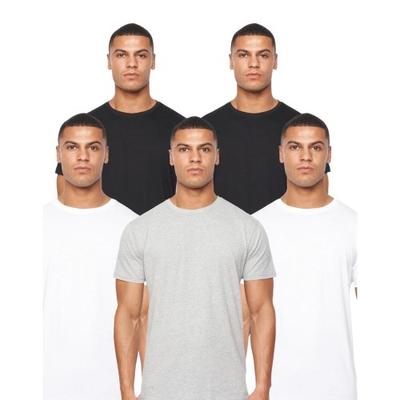 Mens Caplaz Plain T-Shirt (Pack of 5)