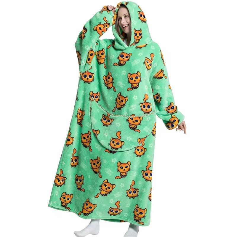 Herbst/Winter Übergröße Kapuzen-Decke - Unisex, Warm, Lockere Passform für Paare