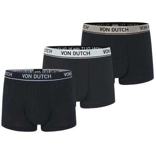 

[Von Dutch Underwear] Men s Aerocool Black Trunks 3-Pack [Shipped from Korea] 100% Authentic 95