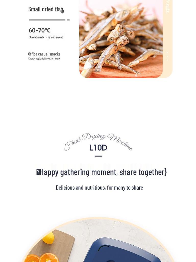 Compact Food Dehydrator for Fruits, Vegetables, Meats, and Pet Treats