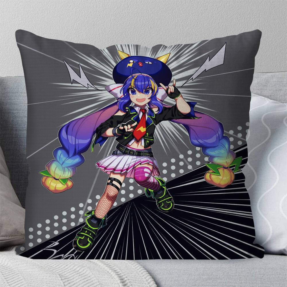 Virtual Singer OOtomachi Una Pillow Case Fashion Square Pillowcase Bedroom Sofa Room Ins Decoration Leisure