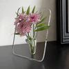 Creative Frame Vase Transparent Photo Frame Flower Vase Arrangement for Desktops Bookshelf Room Wedding Home Decor