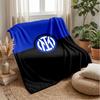 Inter Milan 3 - Coperta a tema Coperta morbida in flanella Coperta soffice da divano Coperta accogliente per divano e letto per arredamento domestico