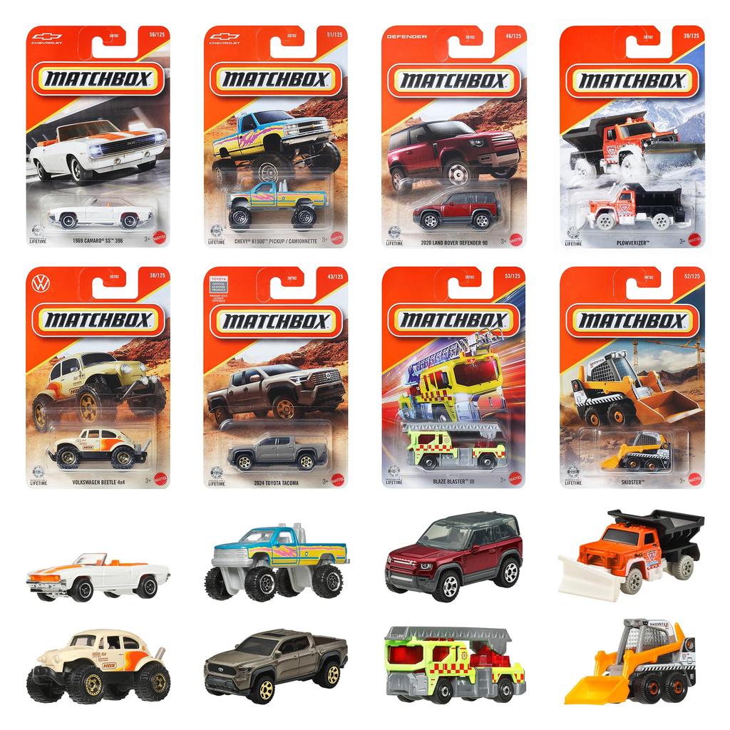 Matchbox Sortiment Mașini de Bază 24 de Vehicule Miniaturale Vârste - (Set de cutii) - 3+ - Multicolor (30782-987F)