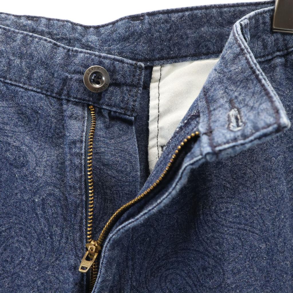 Levi's Paisley Pattern Shorts w32 Navy system Men's Used