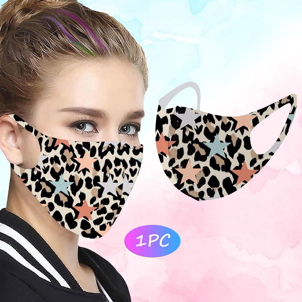 Buy (H092)1PC Adult FivePointed Star Ice Silk Mask Can Be DustProof