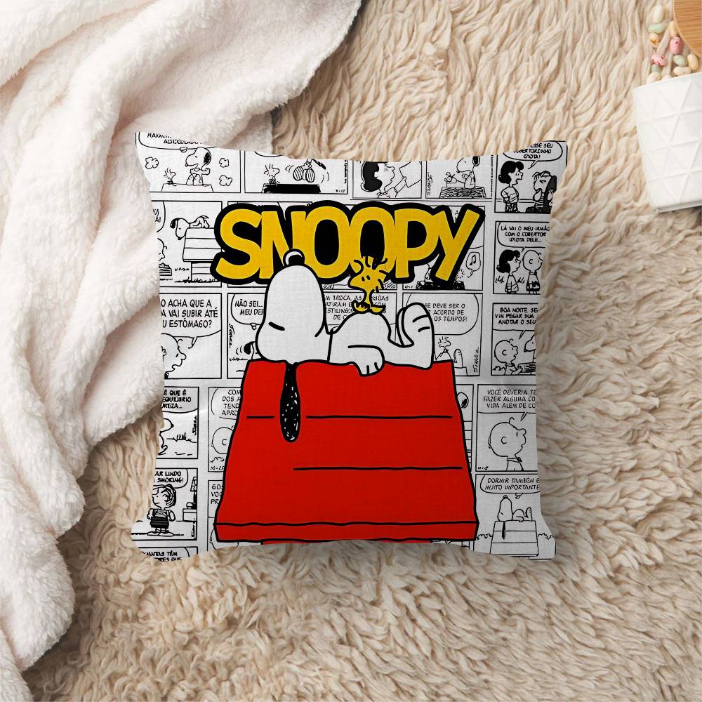 The SSnoopys Show Cartoon Pillow Gifts Home Office Furnishings Bedroom Sofa Car Cushion Cover case xcm