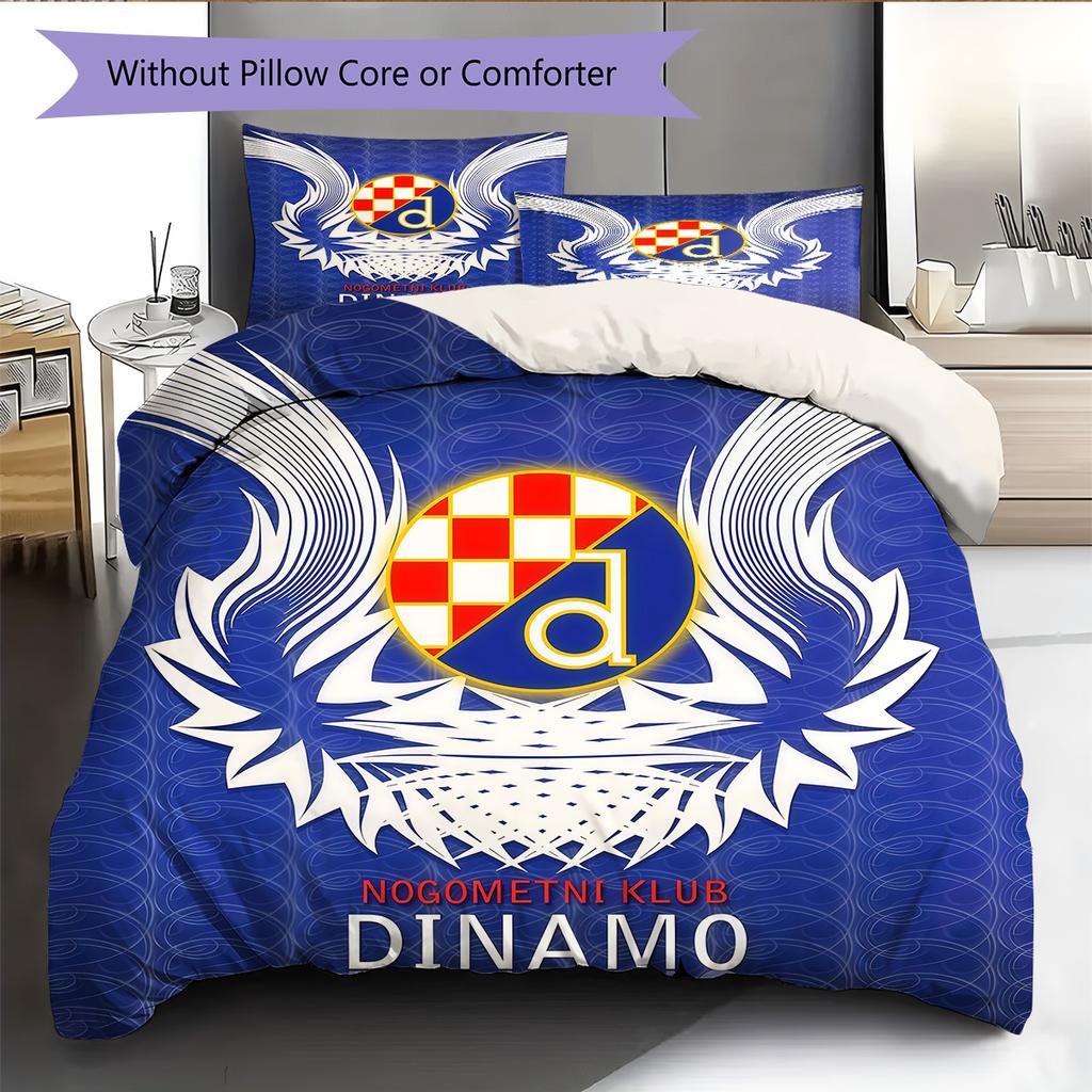 Set Copripiumino Trapuntato GNK Dinamo Zagreb Federa Decorazione per la Casa Regalo di Compleanno (1 * copripiumino + 2 * federa, senza nucleo)