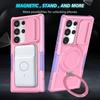Υβριδική Θήκη Πανοπλία Για Samsung Galaxy S25 S23 S24 25Ultra S22 Plus S26 Note 20 S23 FE Βάση Αυτοκινήτου Μαγνητική Κάλυμμα Ασύρματης Φόρτισης