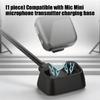 Travel Wireless Microphone Transmitter Charging Dock for Mic Mini Magnetic Drop In Desk Base for Daily Table Charging, Storage Support, and Spare Use