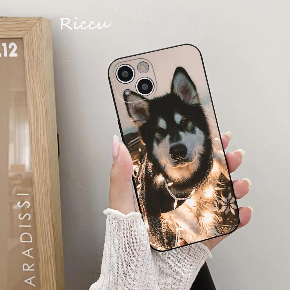 FOR IPhone Cute Alaskan Dog Phone Case FOR IPhone 14 11 12 Pro 8 7 Plus SE X Pro 14 MAX 12 13 MINI XR XS Iphone 14 Phone Covers