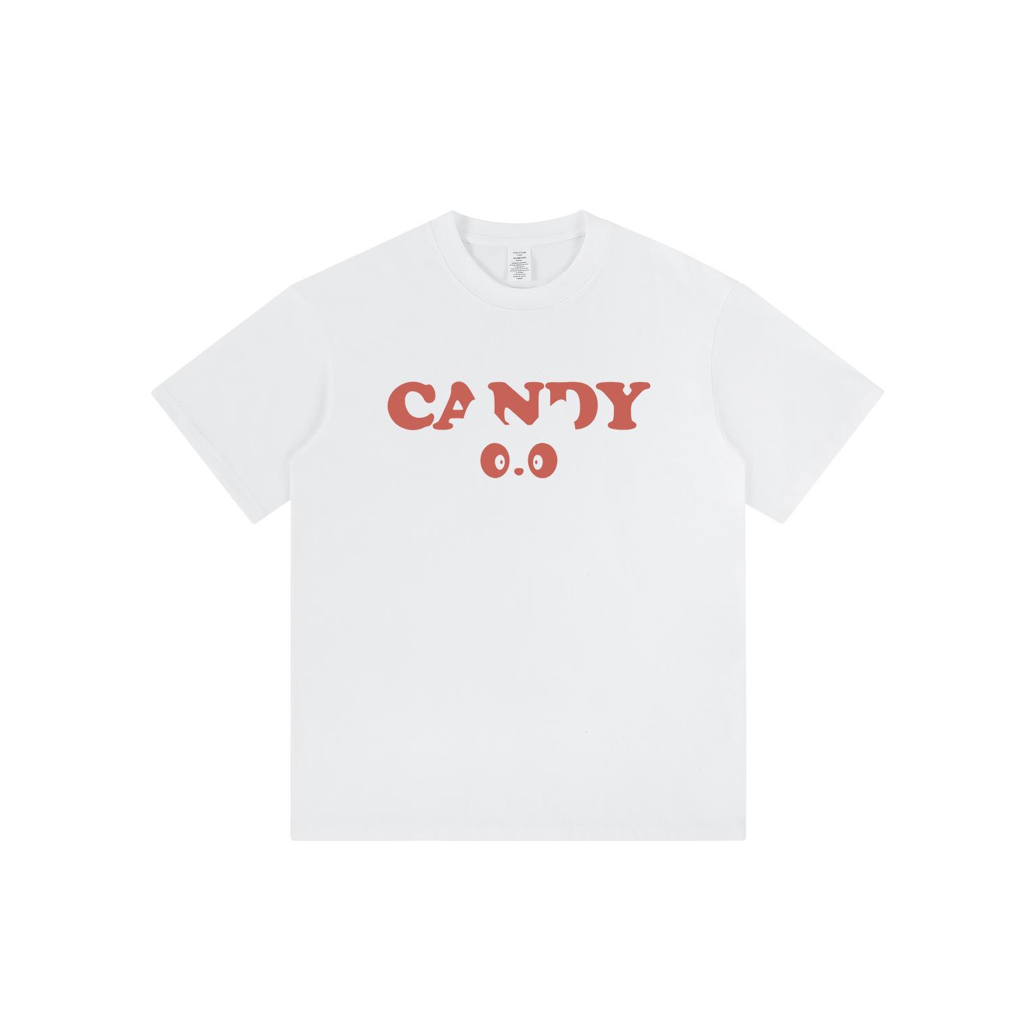 

Kitten Gaze Short Sleeve T-Shirt - Unisex Summer Style with Black Eyes Design 2XL белый