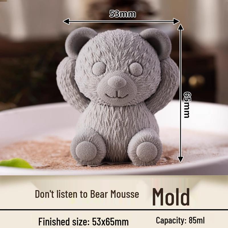 In-Stock Silicone Sheep Mousse Mold - 3D Cartoon, Food-Grade, Cute & Creative Design