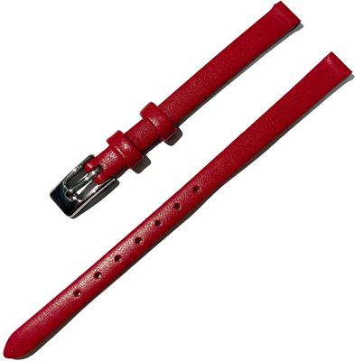 Toncharme Watch Strap Replacement Strap, 7mm, 8mm, 10mm, Genuine Calf Leather, Cowhide Leather, Soft, Slim, Lightweight, Women's, Includes