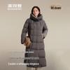 B250245184 Long Hooded Duck Down Jacket