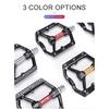 CXWXC Bicycle Pedals of Flat with Removable Anti-slip Pins Ultralight Aluminum Sealed Bearings MTB Road Bike Wide Flat Pedals
