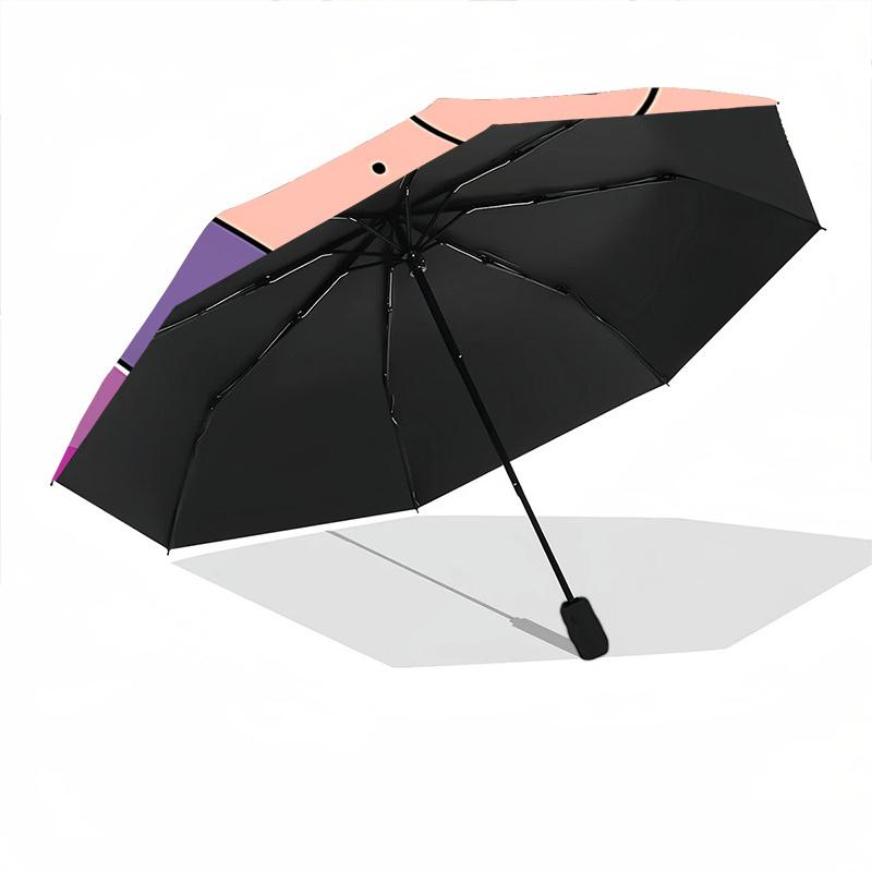 1pc Crayon Shin chan Automatic Open/Close Folding Umbrella, Windproof 8 Rib Construction, Lightweight Travel Umbrella for Women/Men,0903205