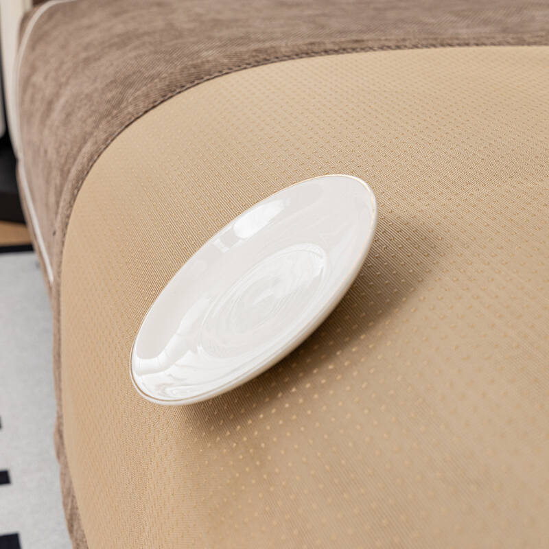 Chenier Sofa Cushion Is Universal In All Seasons  New Light Luxury High-End Non-Slip Straight Row Leather Sofa Seat Cushion Cover Cloth