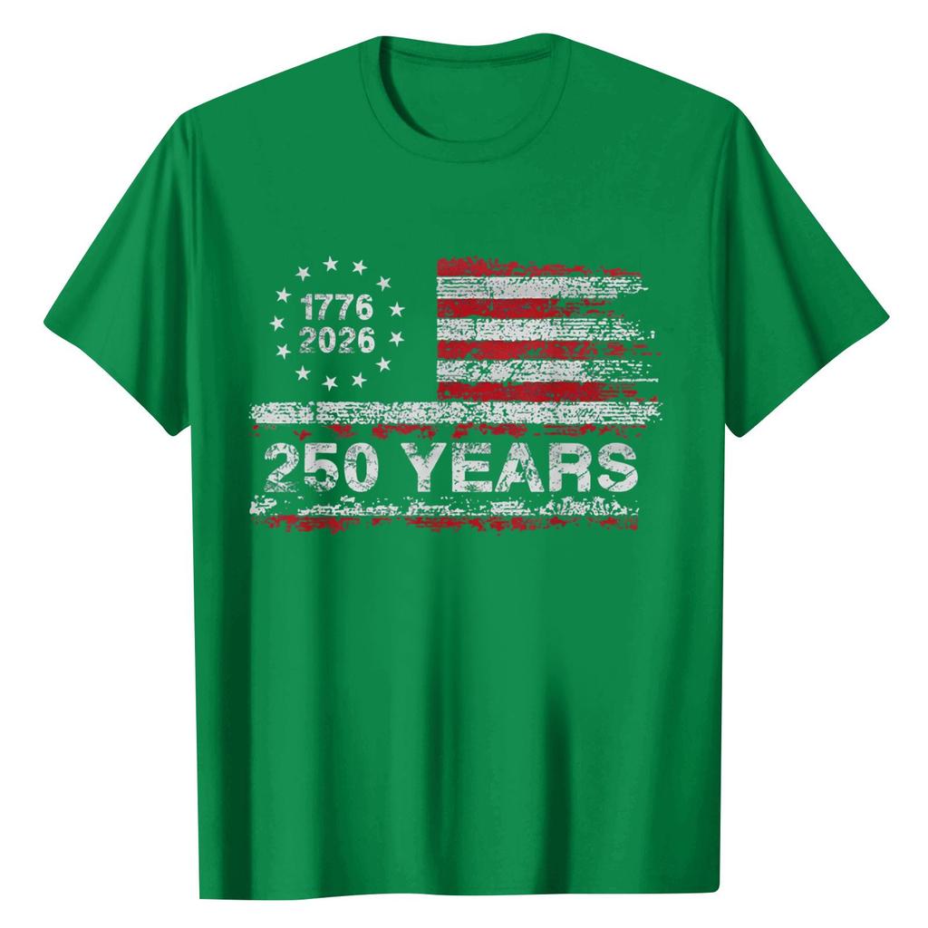 Unisex Round Neck Casual Digital Printed Short Sleeved T-shirt Top