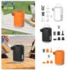 High Power Electric Air Pump Compact Design USB Charging USB Rechargeable Pump Wireless Operation Tent Light Portable Air Pump