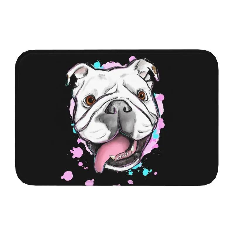 

Paillasson bouledogue anglais antidérapant, pour bain, cuisine, chambre à coucher, balcon, porte, sol, entrée 40cm x 60cm