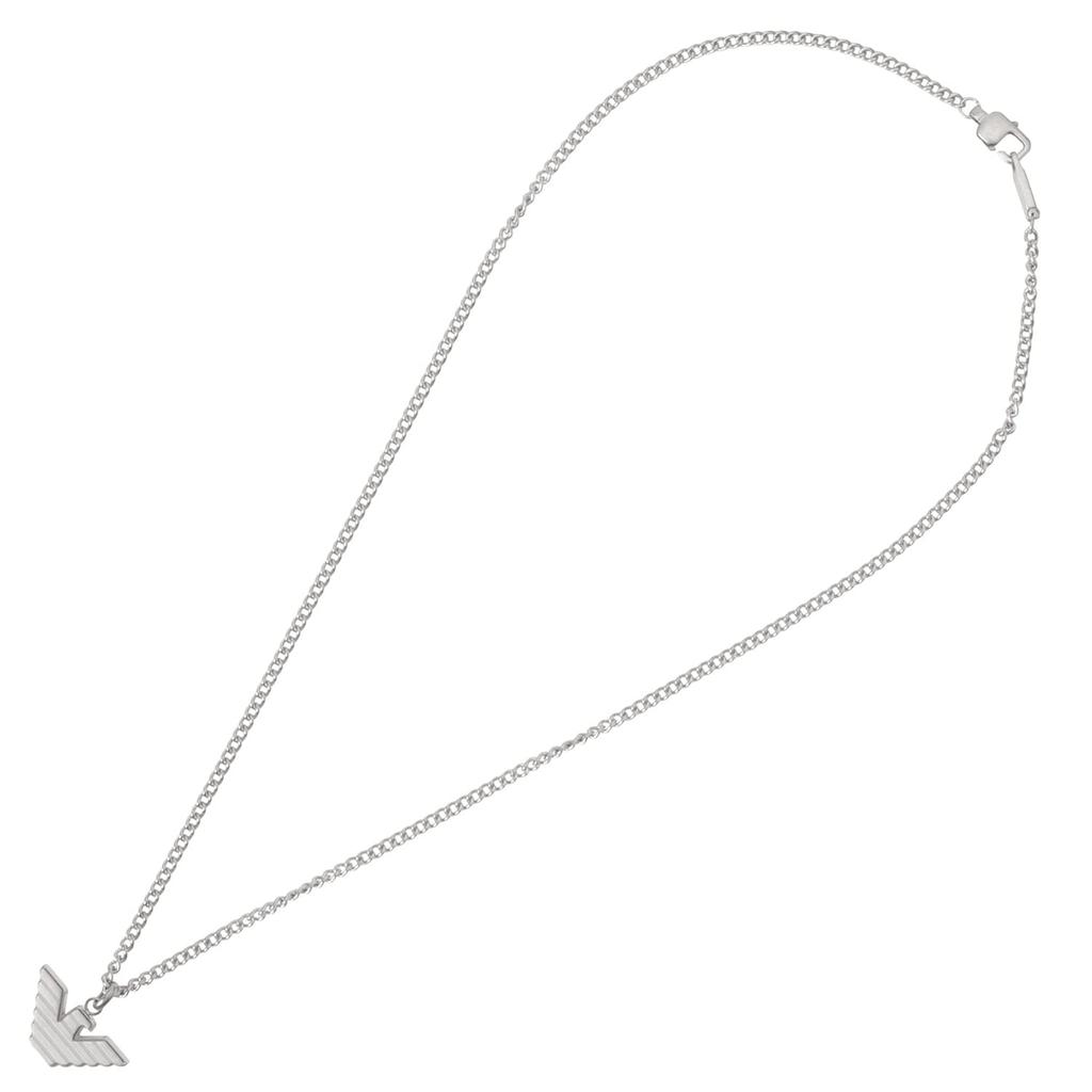 Emporio Armani Stainless Steel Eagle Logo Pendant Necklace in Silver Men's (EGS2916040)