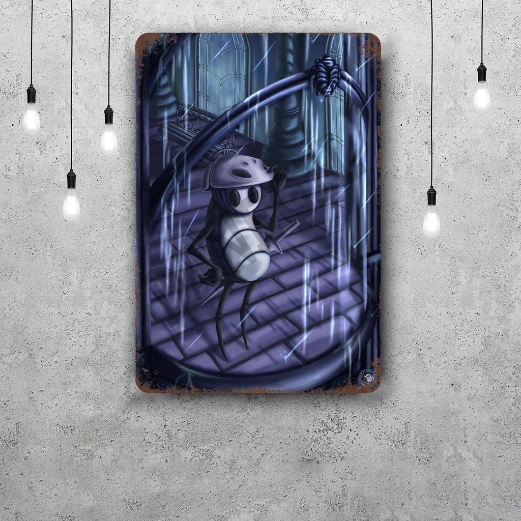 Hollow Knight Decor Poster Vintage Tin Sign Metal Sign Decorative Plaque for Pub Bar Man Cave Club Wall Decoration