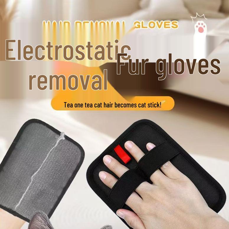 Pet Hair Removal Glove & Brush – Comb and Lint Remover for Cats