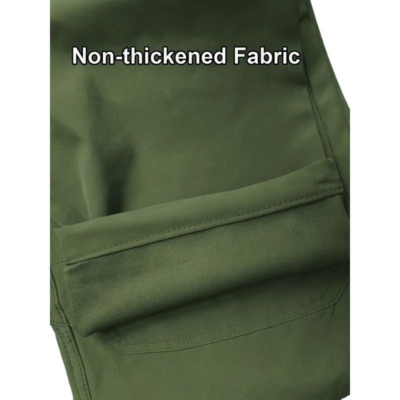 Men'S Tactical Cargo Pants - Spring & Autumn Regular Fit, Breathable Quick-Dry Fabric, Multiple Pockets with Adjustable Straps (Belt Not Included)